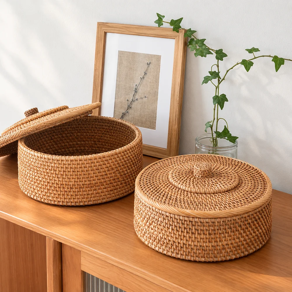 Sản phẩm mây tre đan Phú Vinh được deco trong những không gian sang trọng