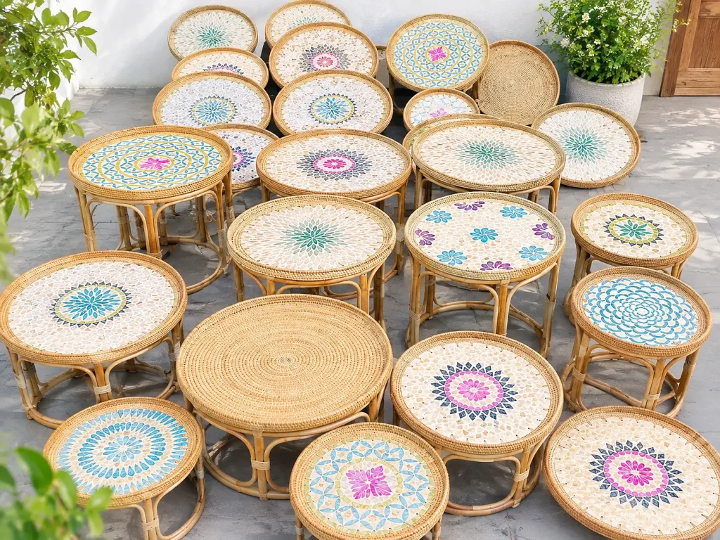 Mây tre đan Phú Vinh theo yêu cầu 
