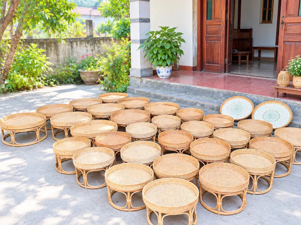 Các sản phẩm mây tre đanphú vinh theo yêu cầu