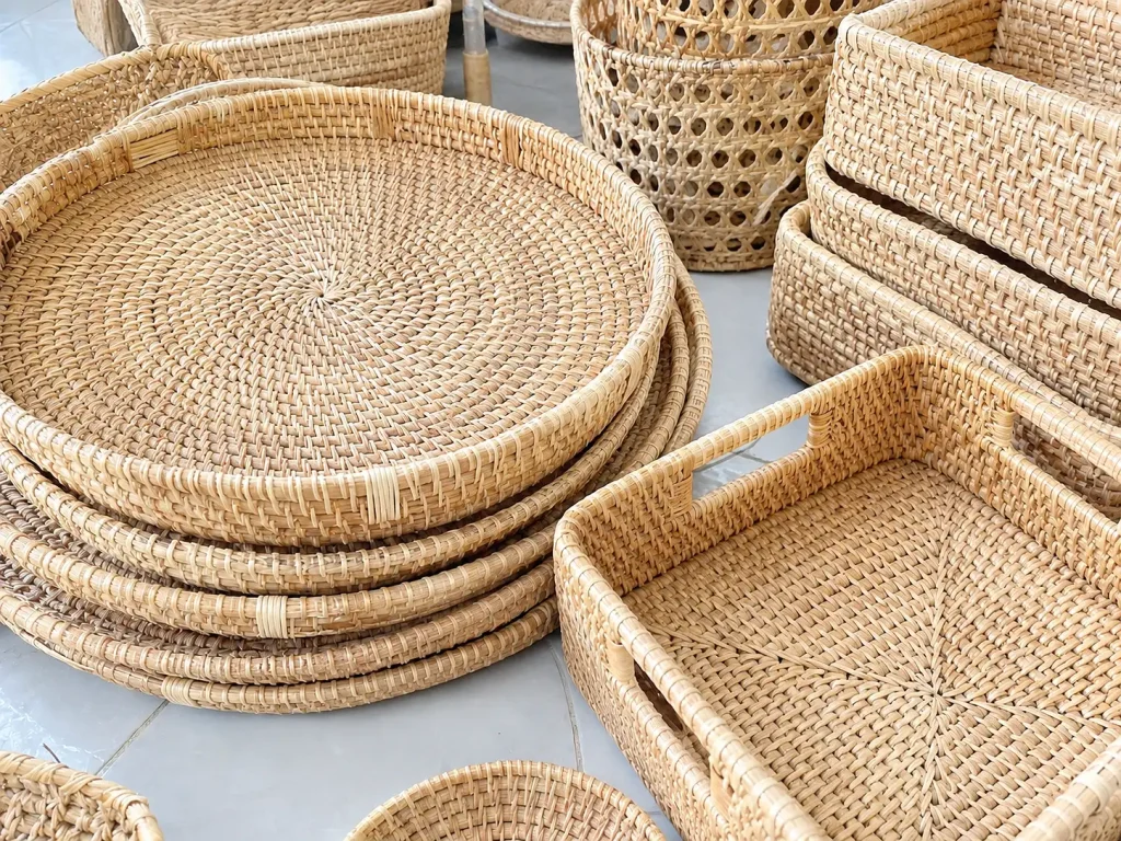 Các sản phẩm mây tre đan Phú Vinh