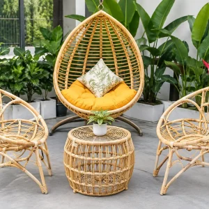 BÀN GHẾ MÂY TRE ĐAN